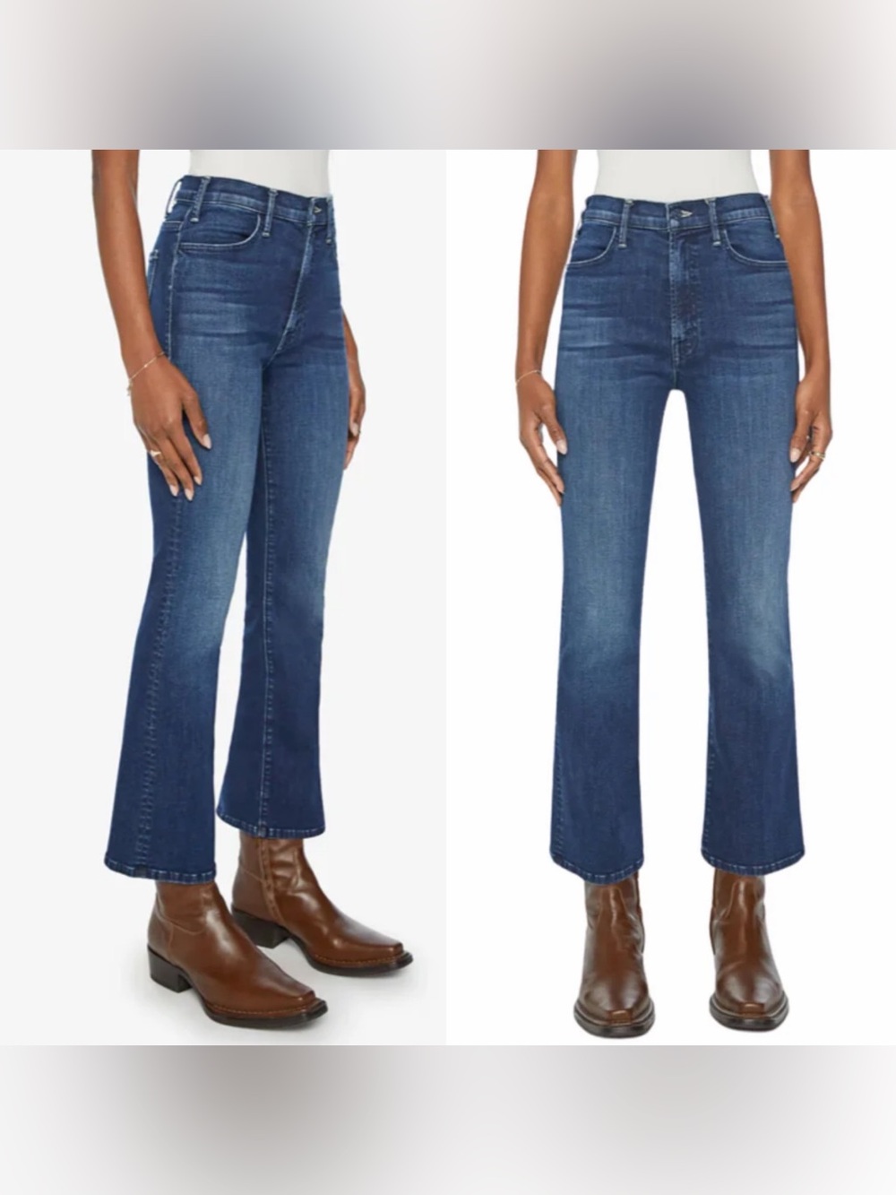 MOTHER- THE HUSTLER ANKLE Jeans HEIRLOOM Size 24 High Rise Flare